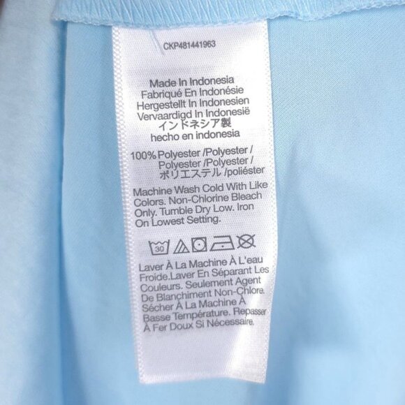 NWT Madewell Maxi Slip Dress Size 8 Flutter Sleeve Clarity‎ Baby Blue NP137 - Picture 12 of 13